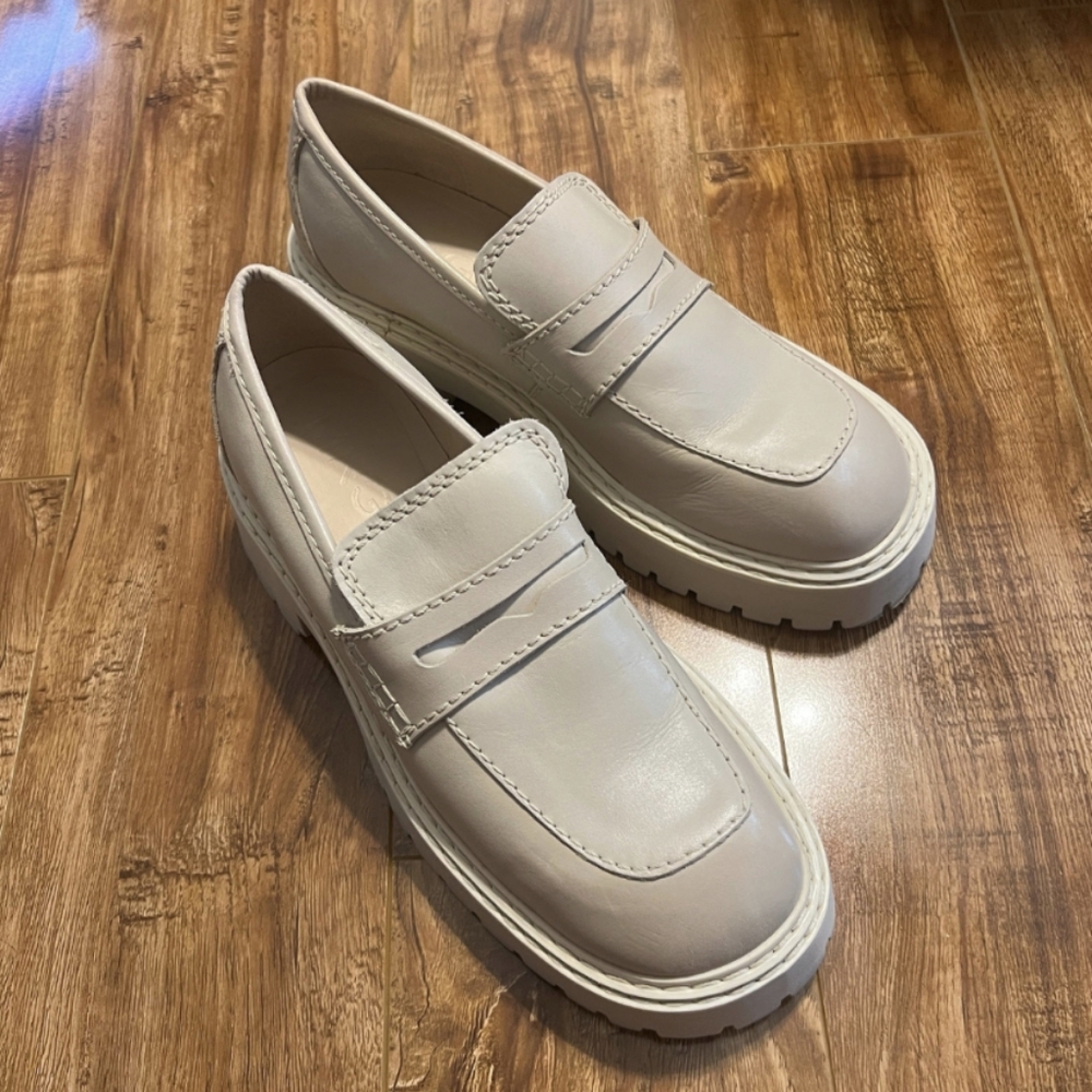 Mango track sole loafers sz 8